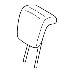 Headrest, Outer - Nissan (86480-7KB1D) - view 3