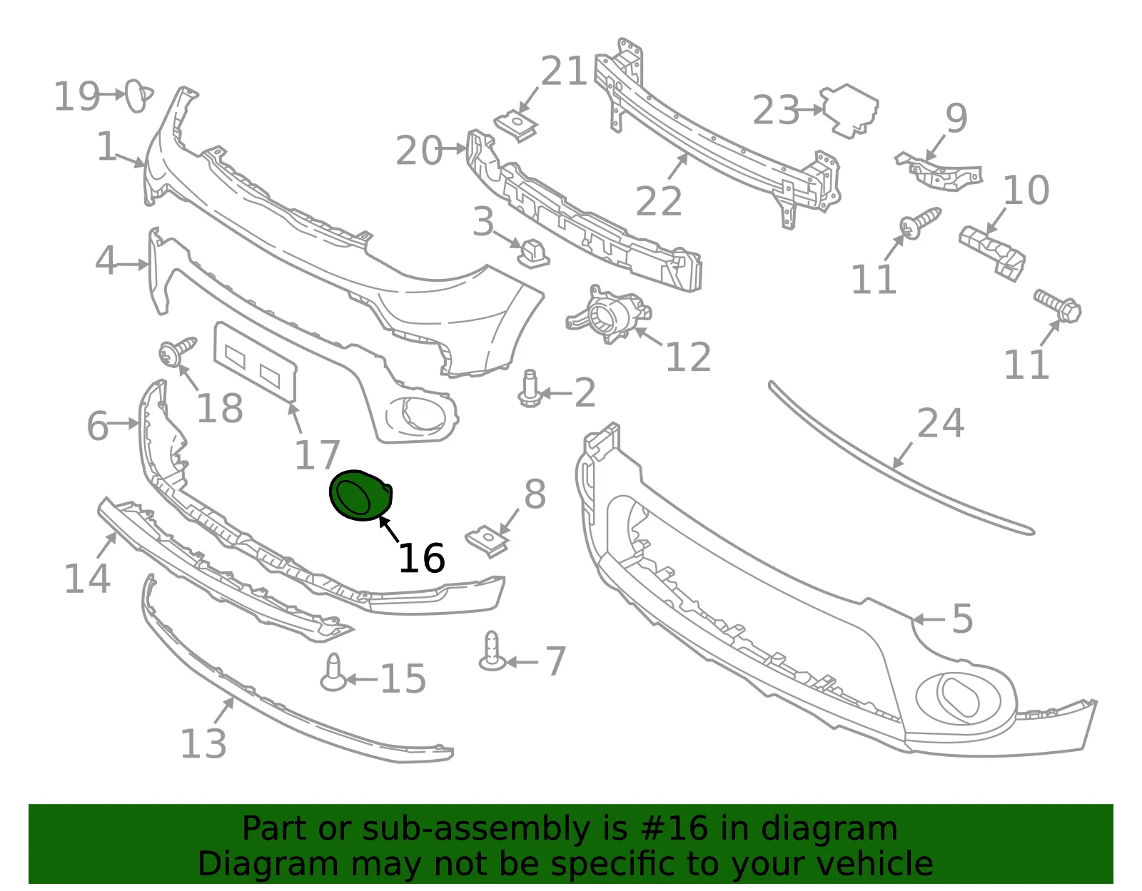 Trim Bezel - Driver's Side (LH) - Kia (86515-B2800) - view 2