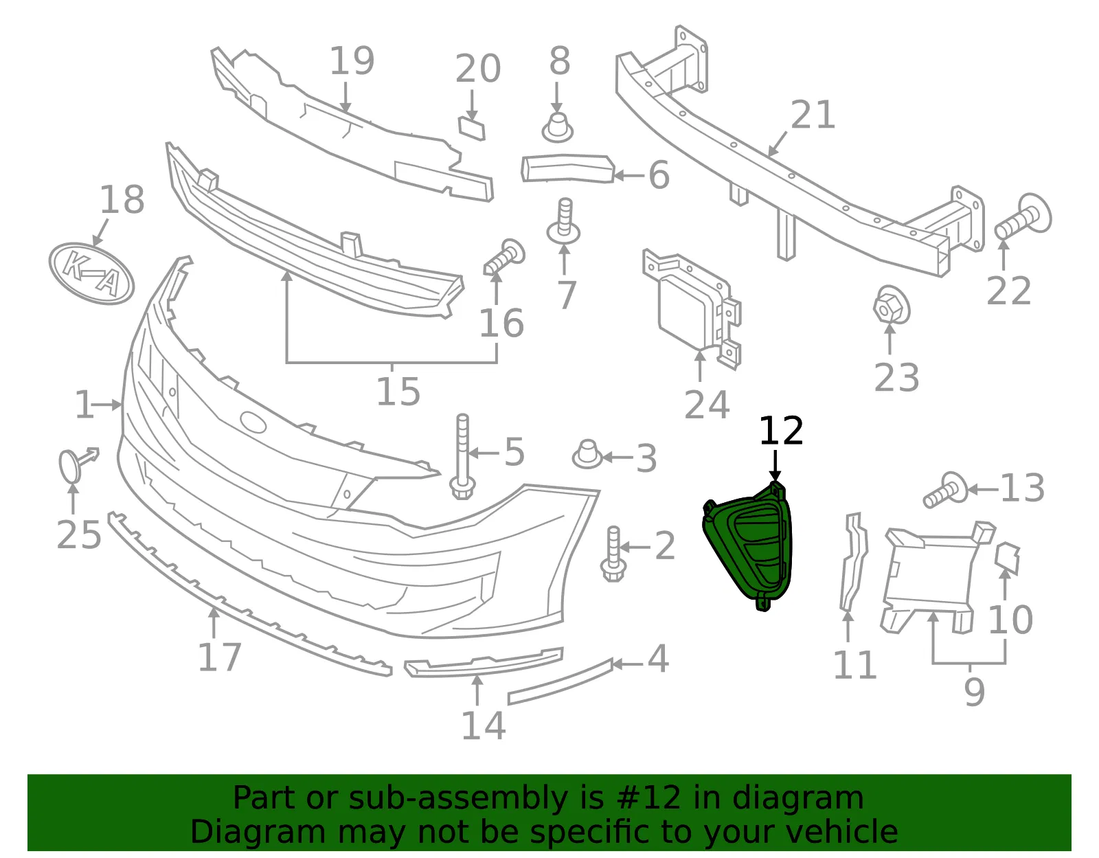 Trim Bezel - Kia (86524-D5210) - view 2