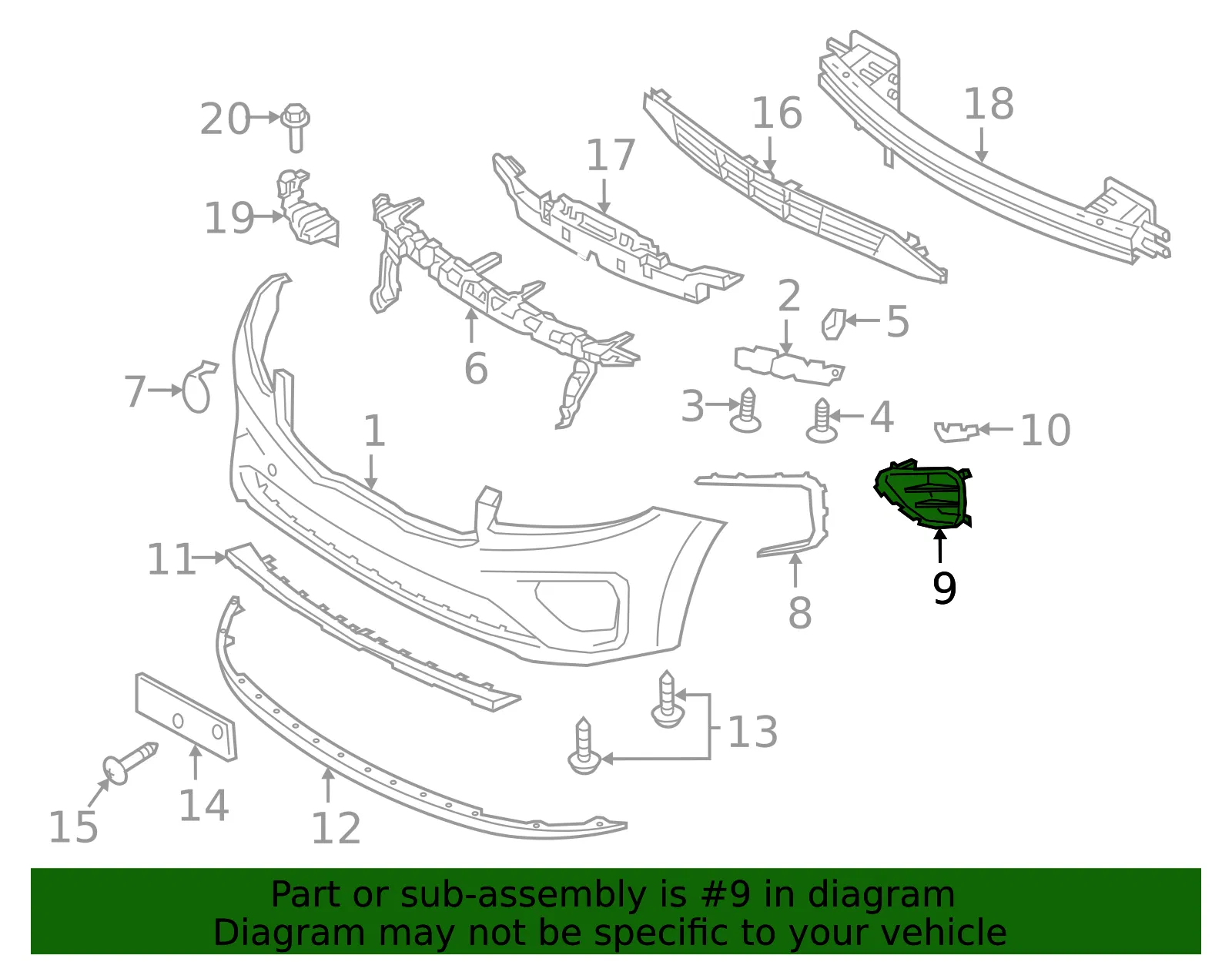 Trim Cover - Driver's Side (LH) - Kia (86527-A9UD0) - view 2