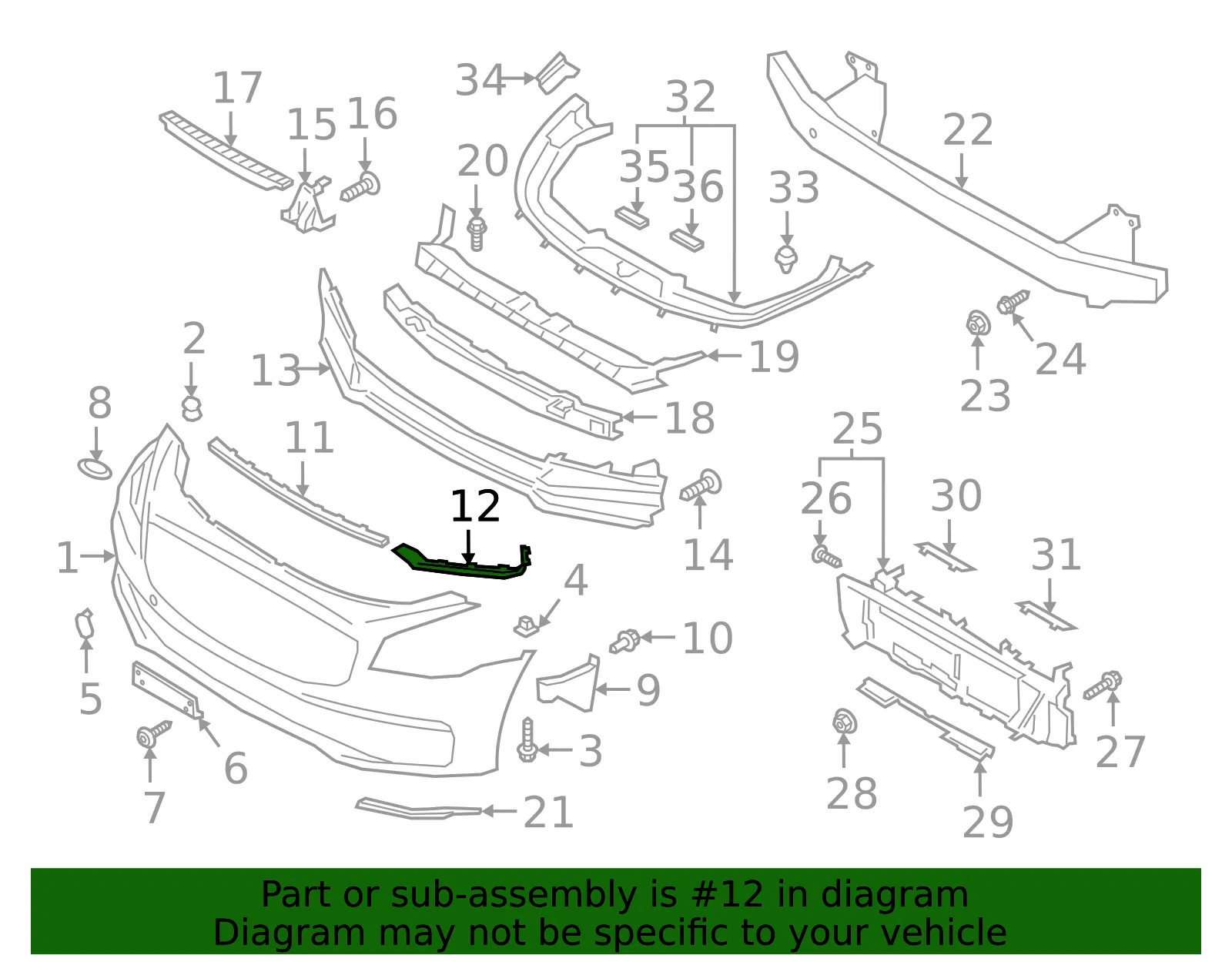 Side Trim - Driver's Side (LH) - Kia (86563-J6000) - view 2