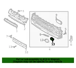 Trim Ring Mount Bracket - Kia (86566-K0500) - view 4