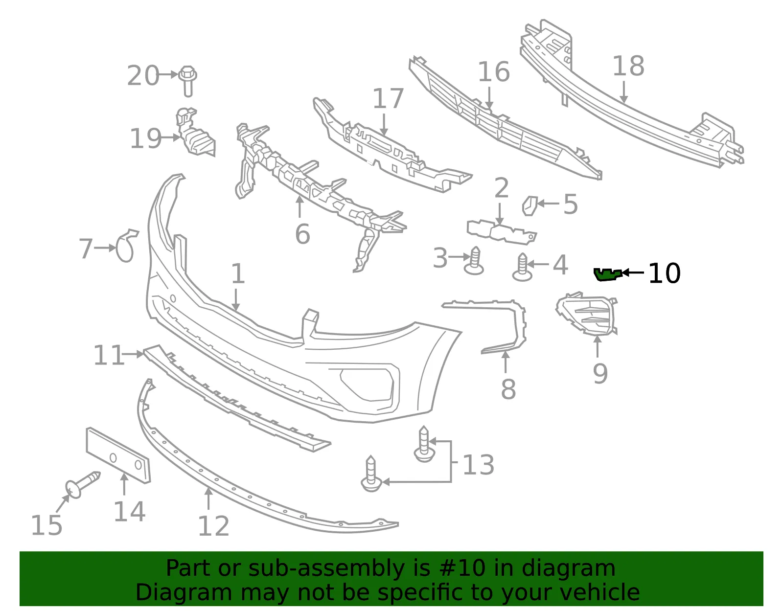 Trim Cover Holder - Kia (86584-A9UB0) - view 2