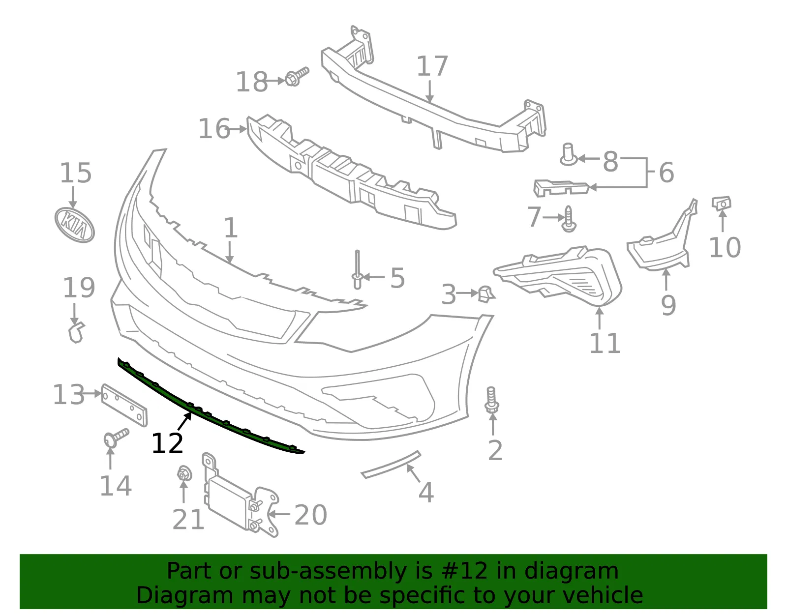 Trim - Kia (86591-D4500) - view 2