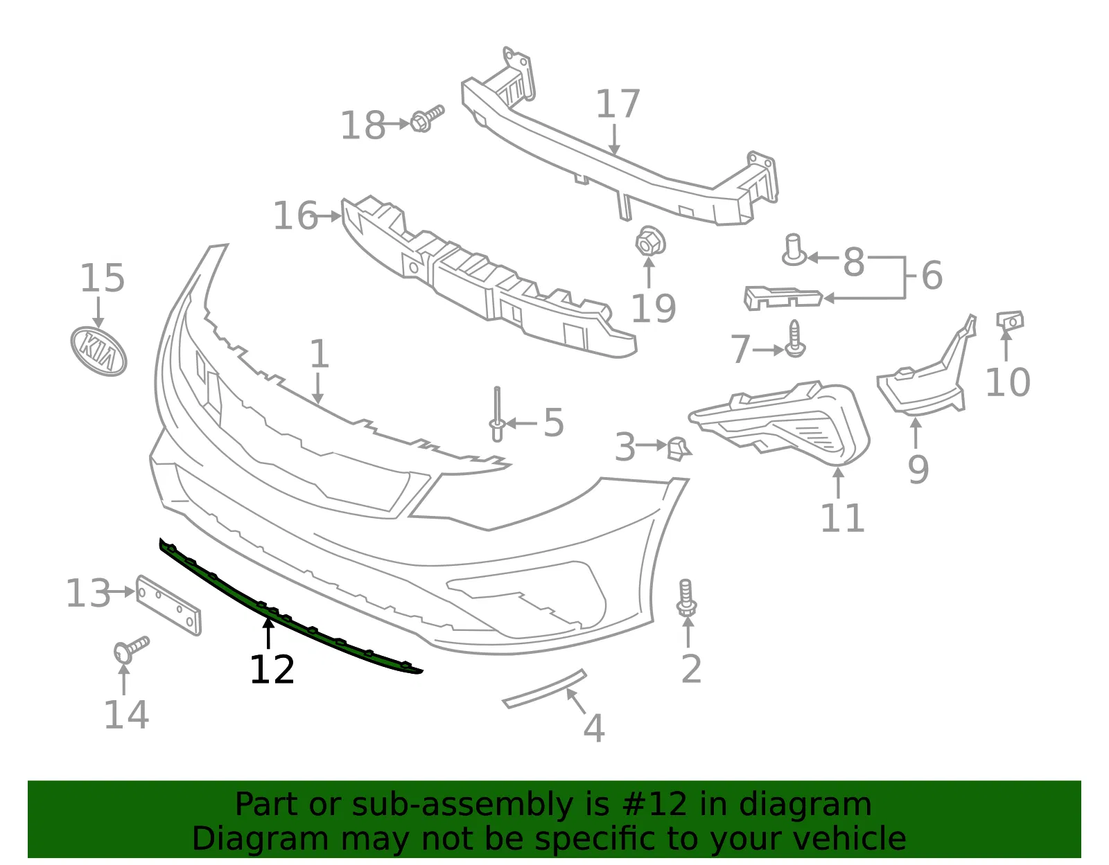 Trim - Kia (86591-D5500) - view 2