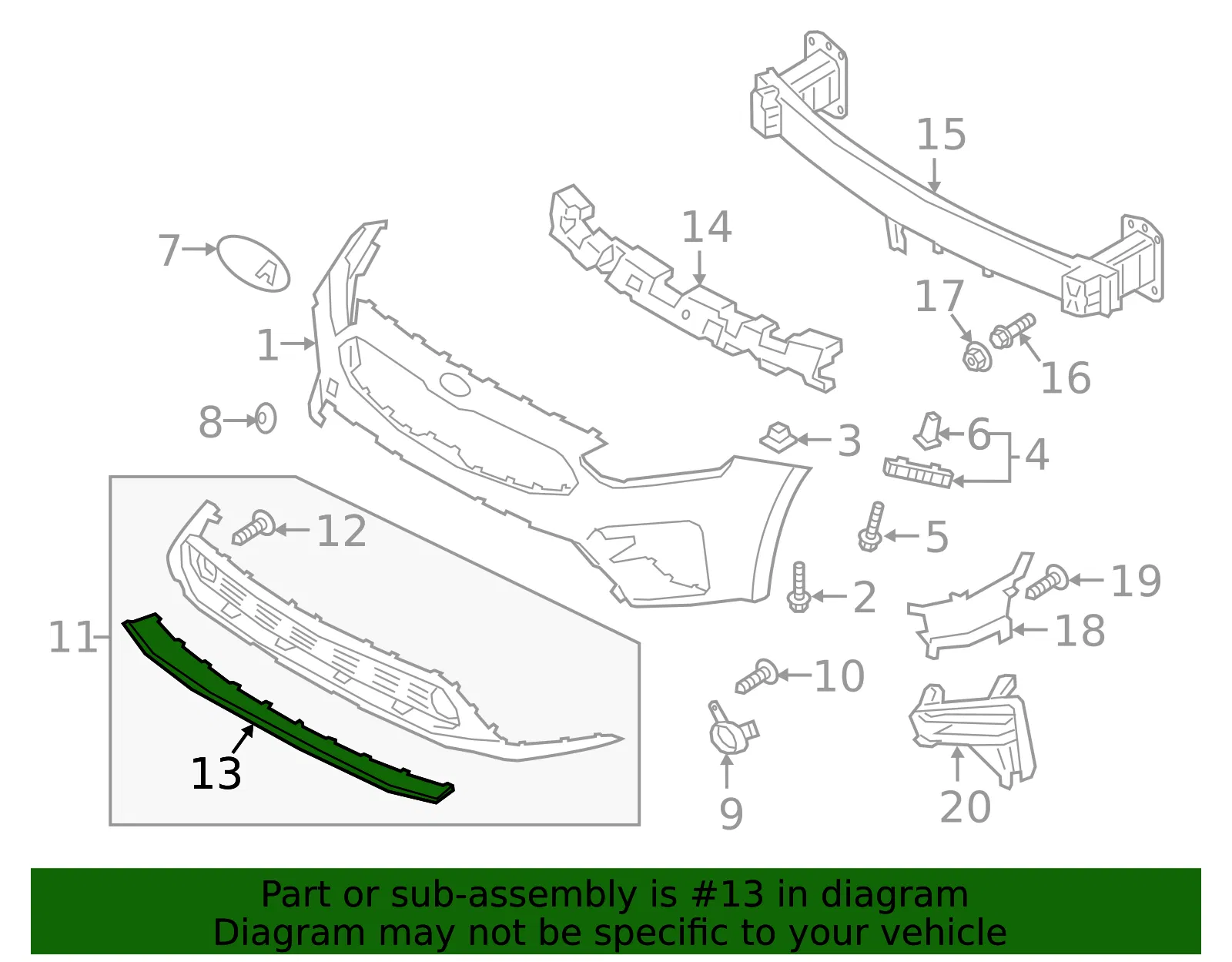 Lower Trim - Kia (86591-M7000) - view 2