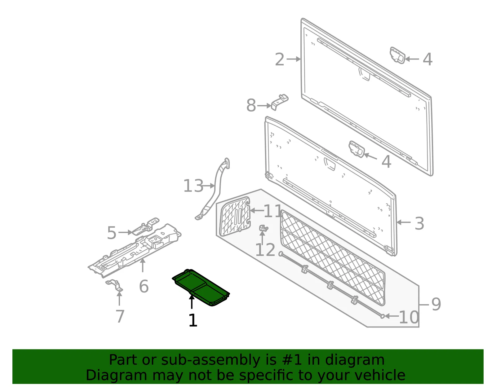Floor Storage Compartment - Volvo (8663405) - view 2