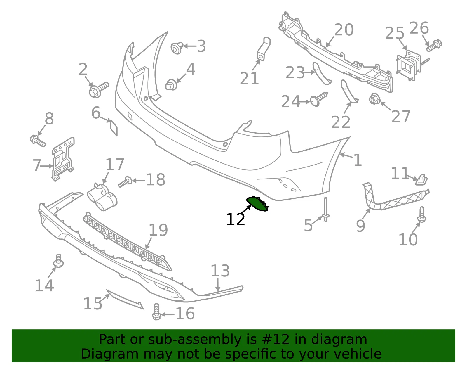 Trim Cover - Passenger Side (RH) - Kia (86655-J5300) - view 2