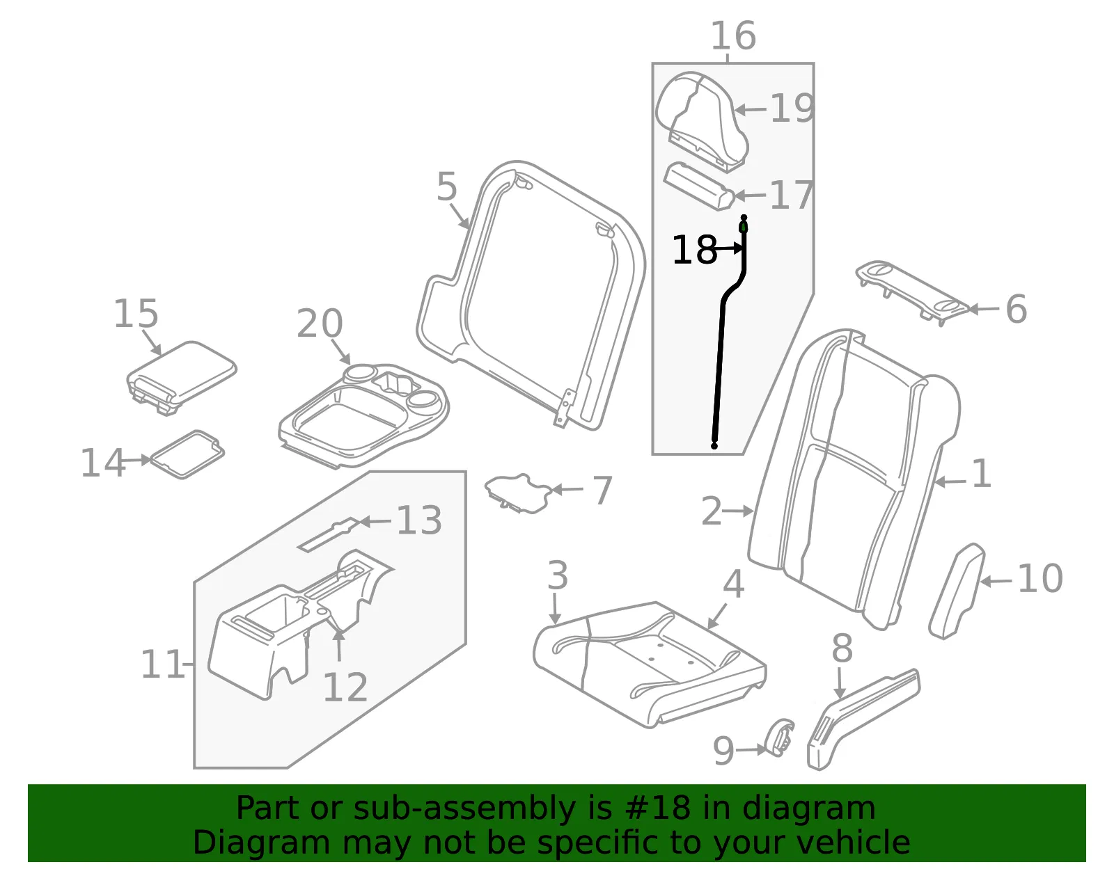 Seat Flex Cable - Volvo (8665773) - view 3