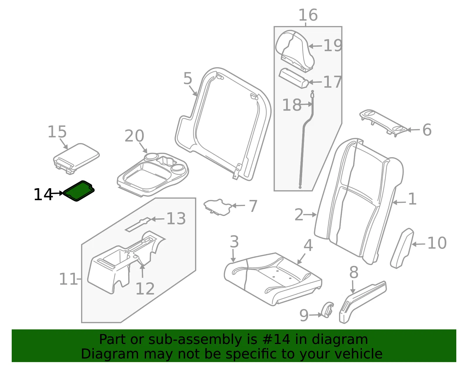 Compartment Box Mat - Volvo (8665778) - view 3