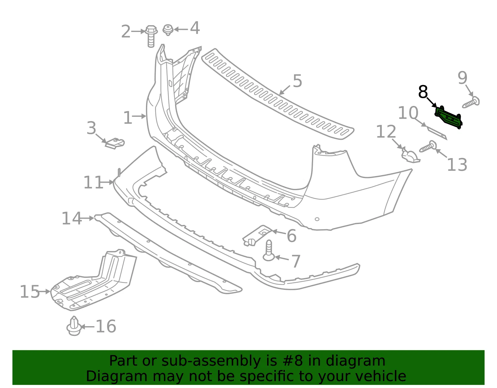 Trim Cover - Passenger Side (RH) - Kia (86658-A9AA0) - view 2