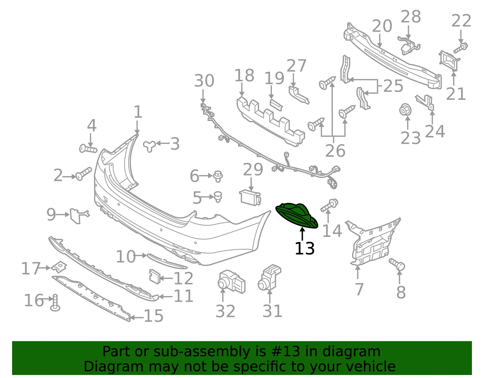 Trim Cover - Passenger Side (RH) - Kia (86662-3T500) - view 2