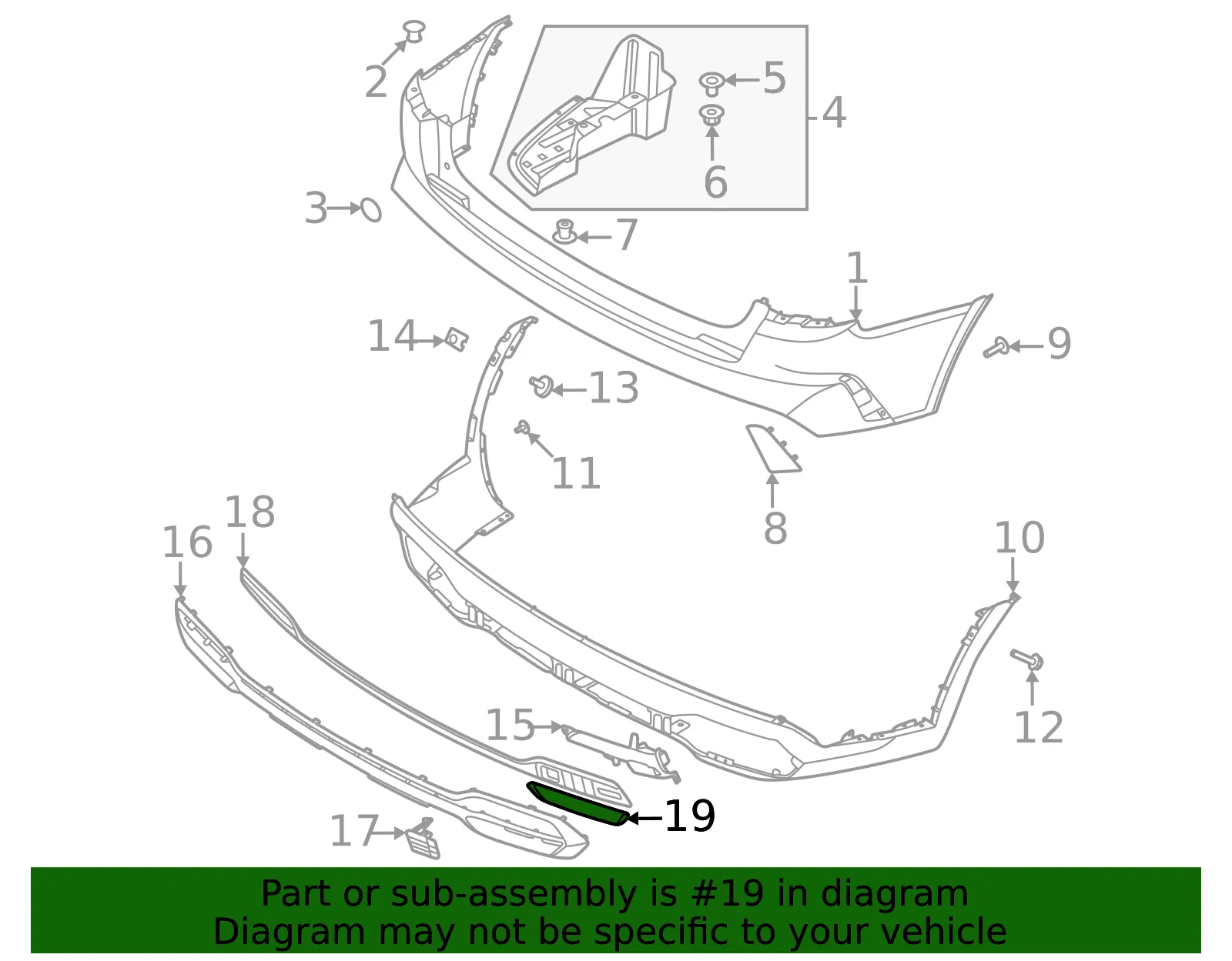 Lower Trim - Kia (86672-P2000) - view 2