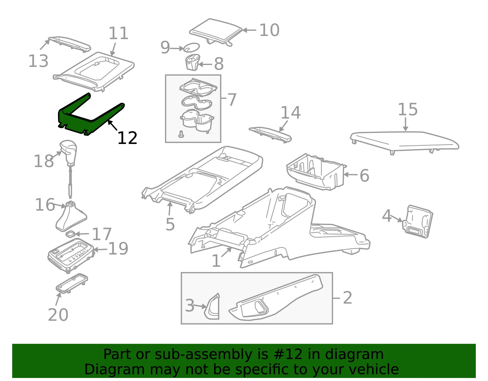 Console Bracket - Volvo (8674881) - view 2