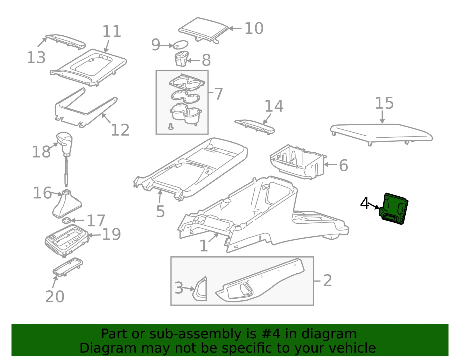 Console Panel - Volvo (8674913) - view 2