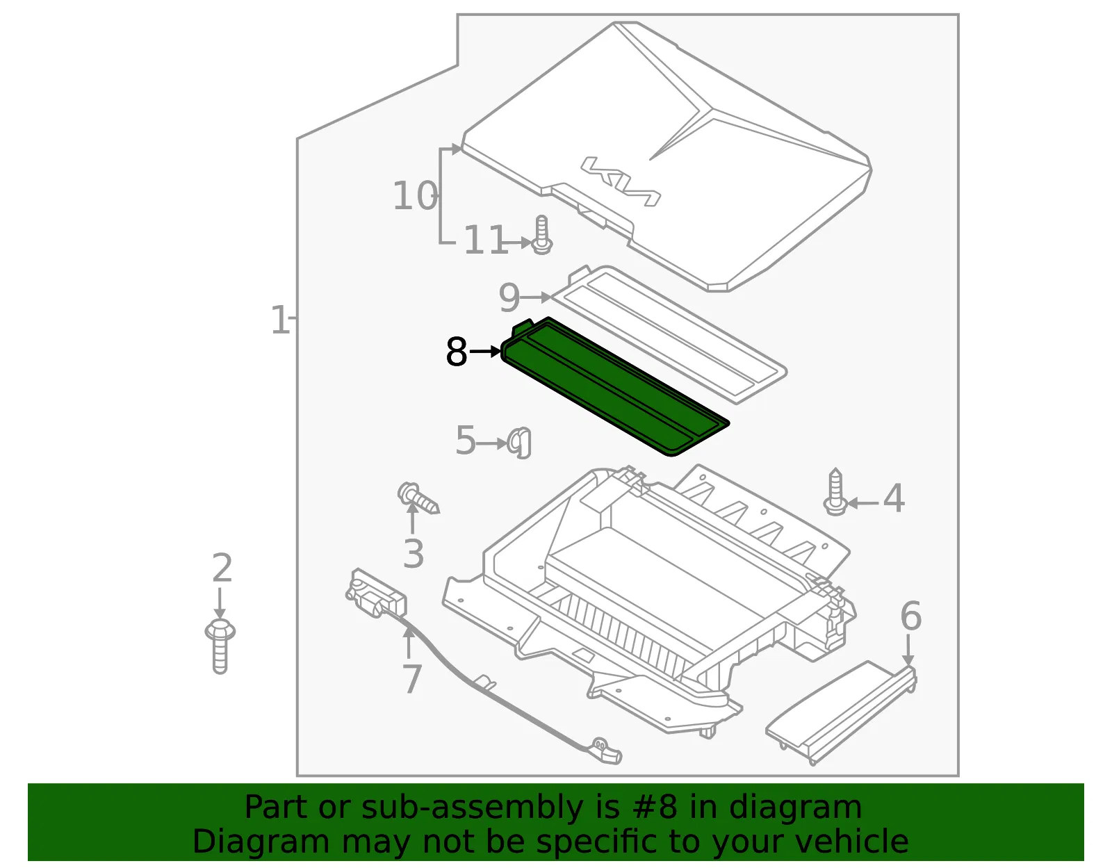 Trunk Mat - Kia (86781-AO000) - view 2