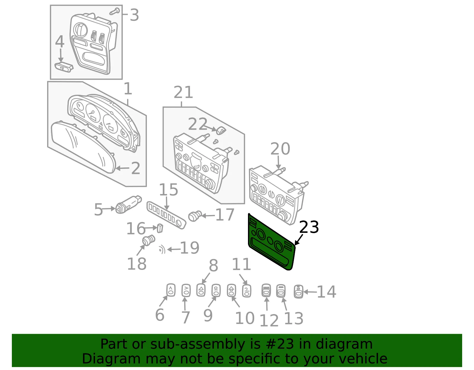 Instrument Panel Trim Panel - Volvo (8682737) - view 2
