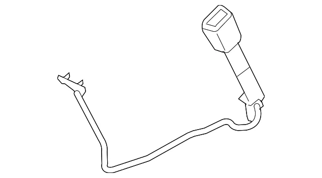 Buckle - Passenger Side (RH) - Nissan (86842-9AA8A)