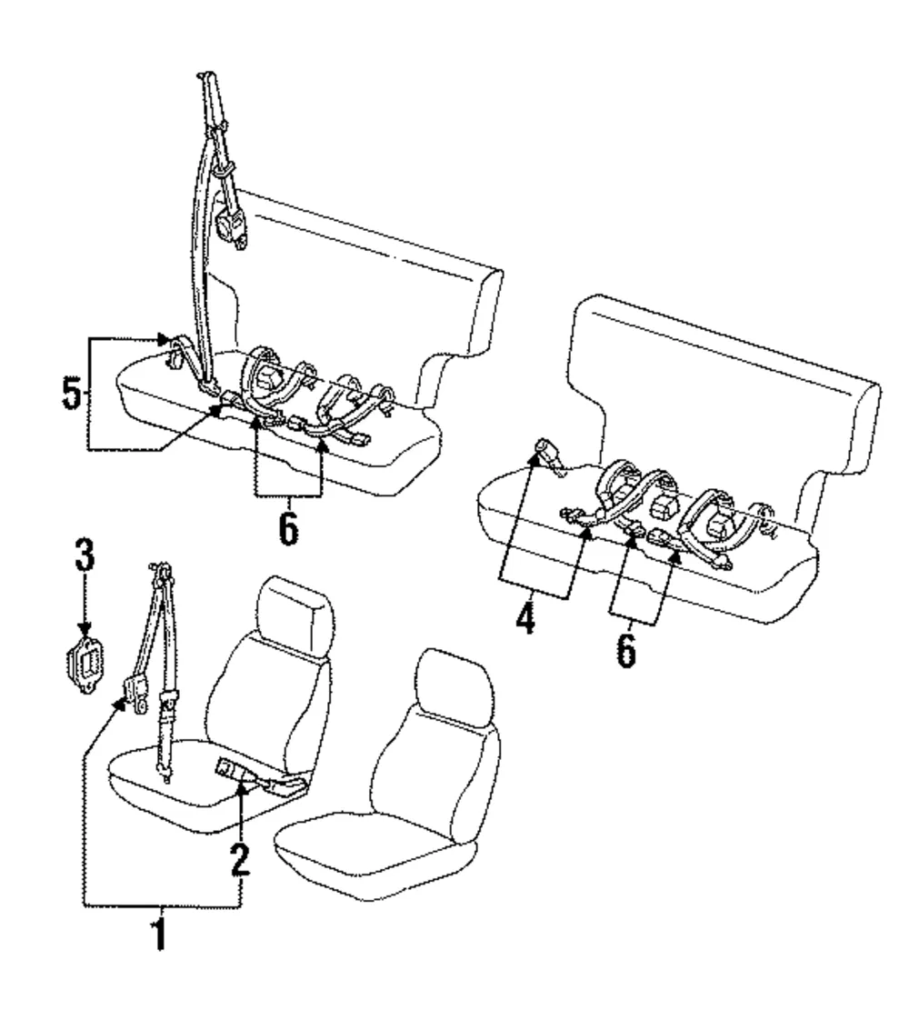 Buckle - Driver's Side (LH) - Nissan (86843-61G00)