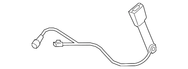 Seat Belt Receptacle - Nissan (86843-7BA8A)