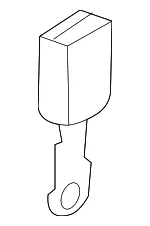 Buckle - Driver's Side (LH) - Nissan (86843-CA00A) - view 3