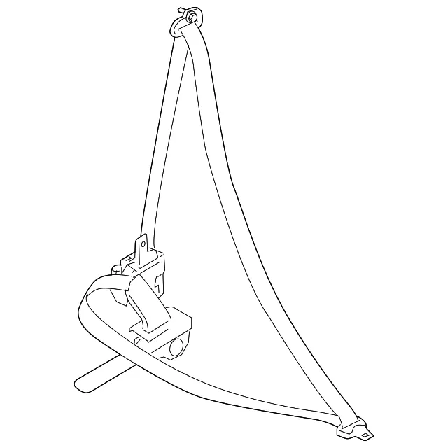 Seat Belt Lap And Shoulder Belt - Nissan (86884-5HA0A)