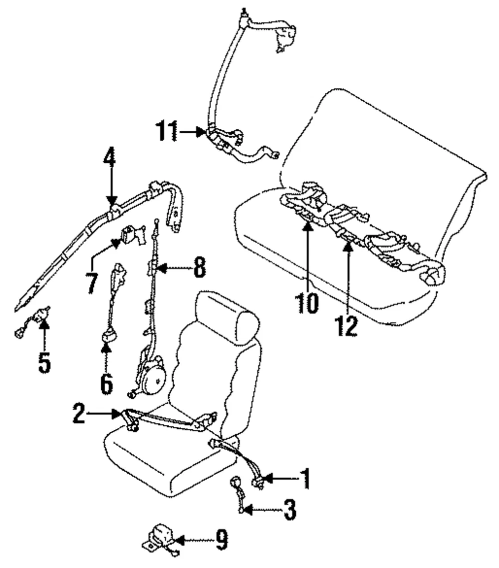 Buckle - Nissan (86951-42E02)
