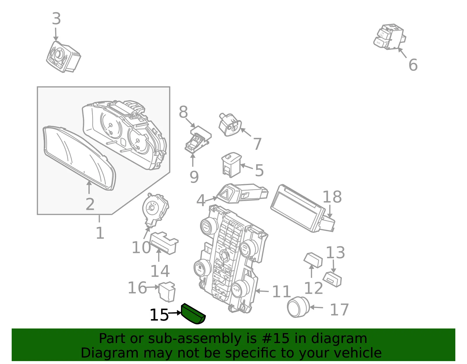 Instrument Panel Cover - Volvo (8697163) - view 2