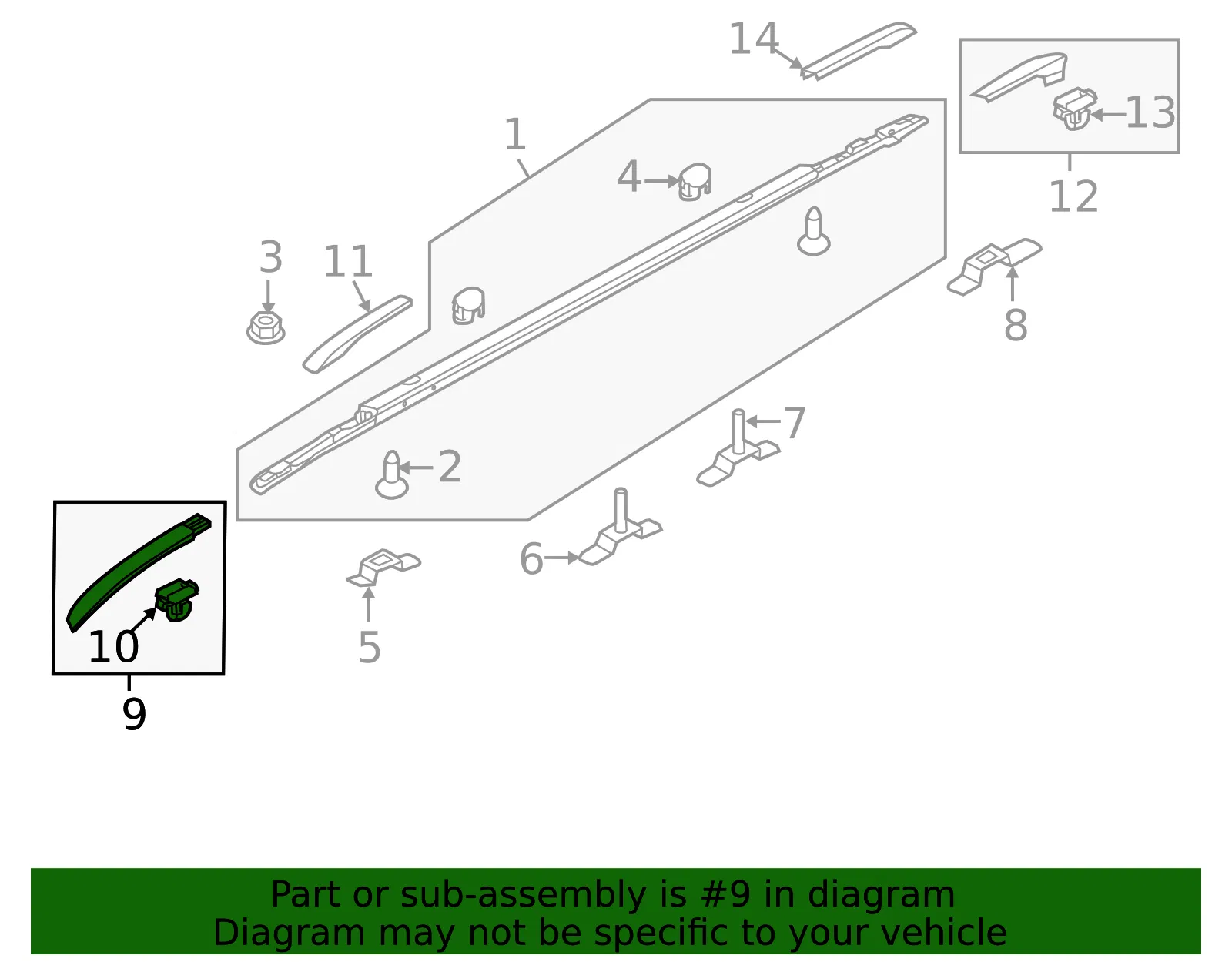 Front Trim - Passenger Side (RH) - Kia (87243-B2010) - view 2