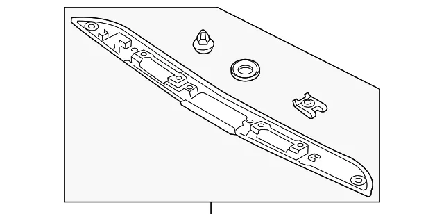 Tail Gate Trim - Kia (87311-3W000) - view 2