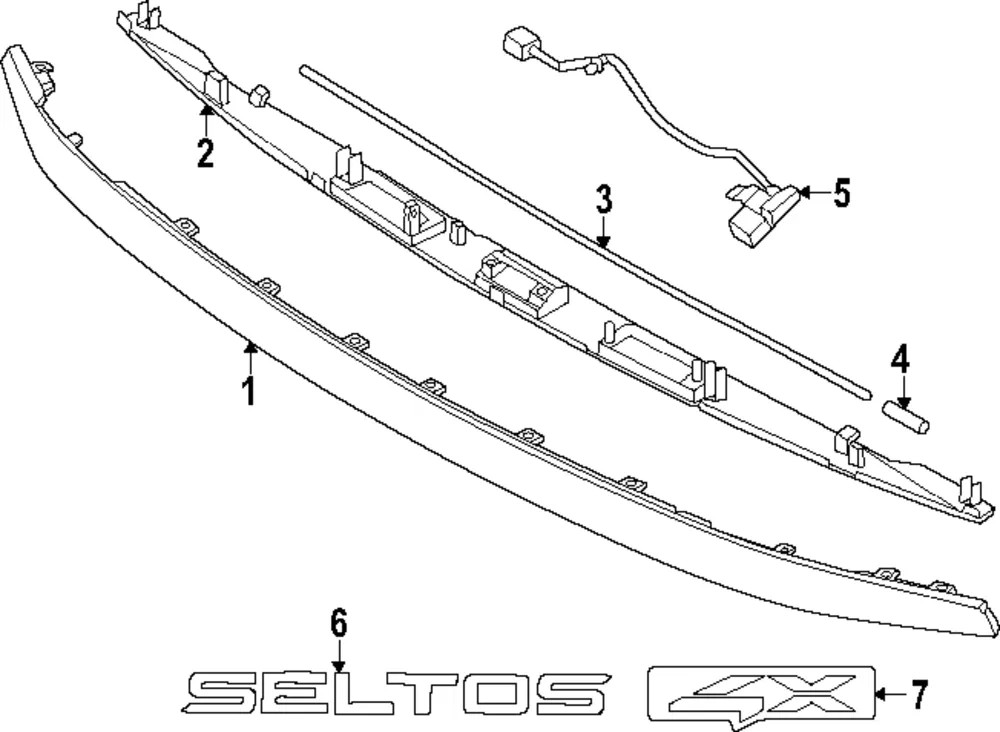 Trim Strip - Kia (87313-Q5500)