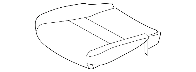 Front Seat Cushion Pad Assembly, Left - Nissan (87361-6LB0A)