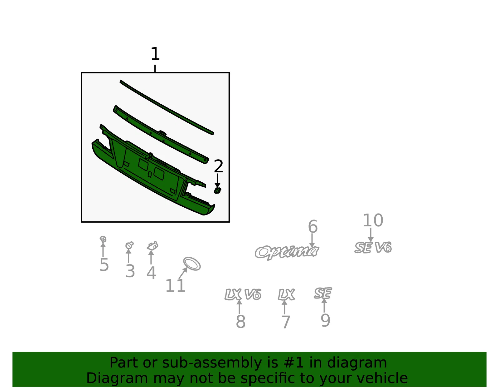 Trim Panel Assembly - Kia (87370-3C030) - view 2