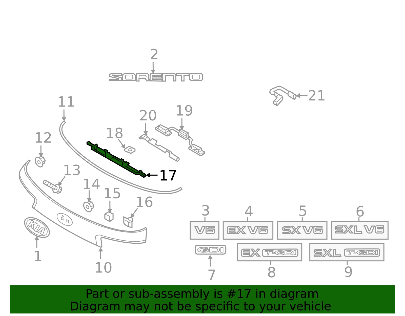 Lower Trim - Kia (87372-C6100) - view 2