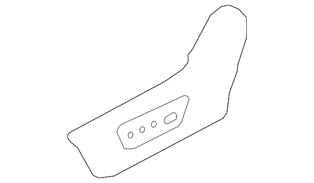 Seat Frame Trim Panel - Nissan (87380-4BB3B) - view 3