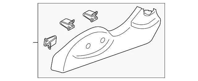 Seat Frame Trim Panel - Nissan (87380-6GA0D)