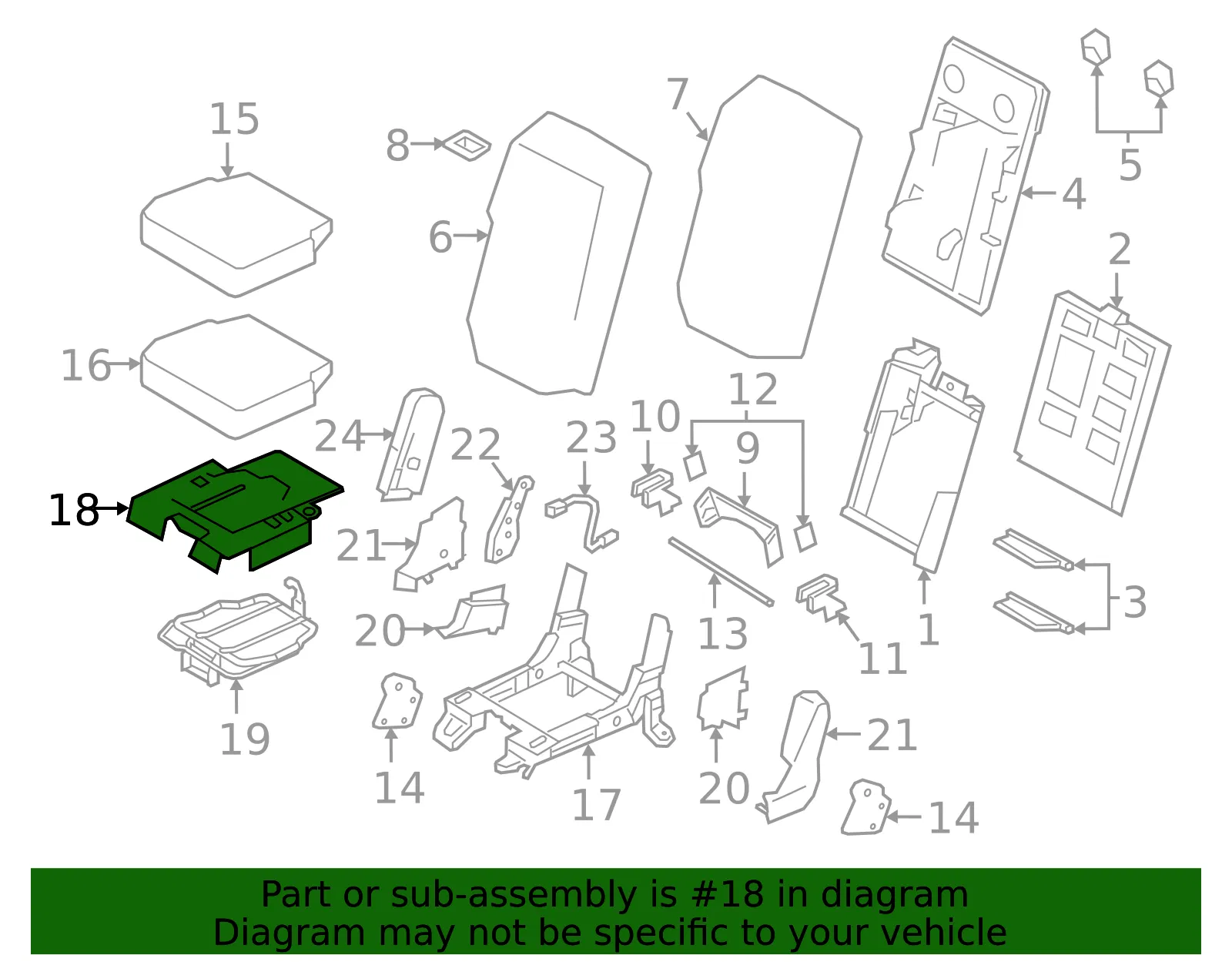 Tray - Nissan (87390-EZ00A) - view 2