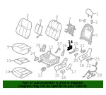 Cushion Frame Bracket - Nissan (87556-4BB3A) - view 4