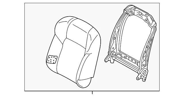 Seat Back Assembly - Nissan (87600-6RA2A)