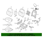 Headrest Guide - Nissan (87602-4BU0B) - view 4
