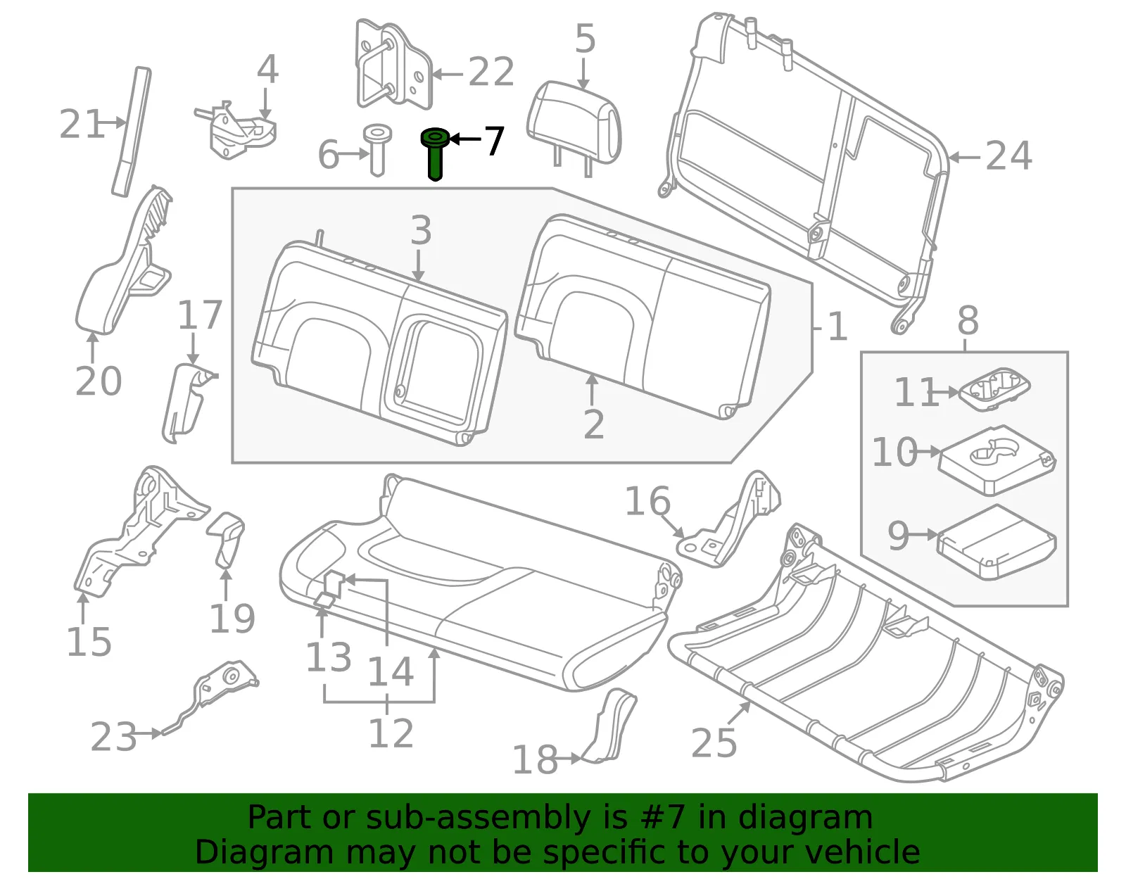 Headrest Guide - Nissan (87602-9BU0C) - view 2