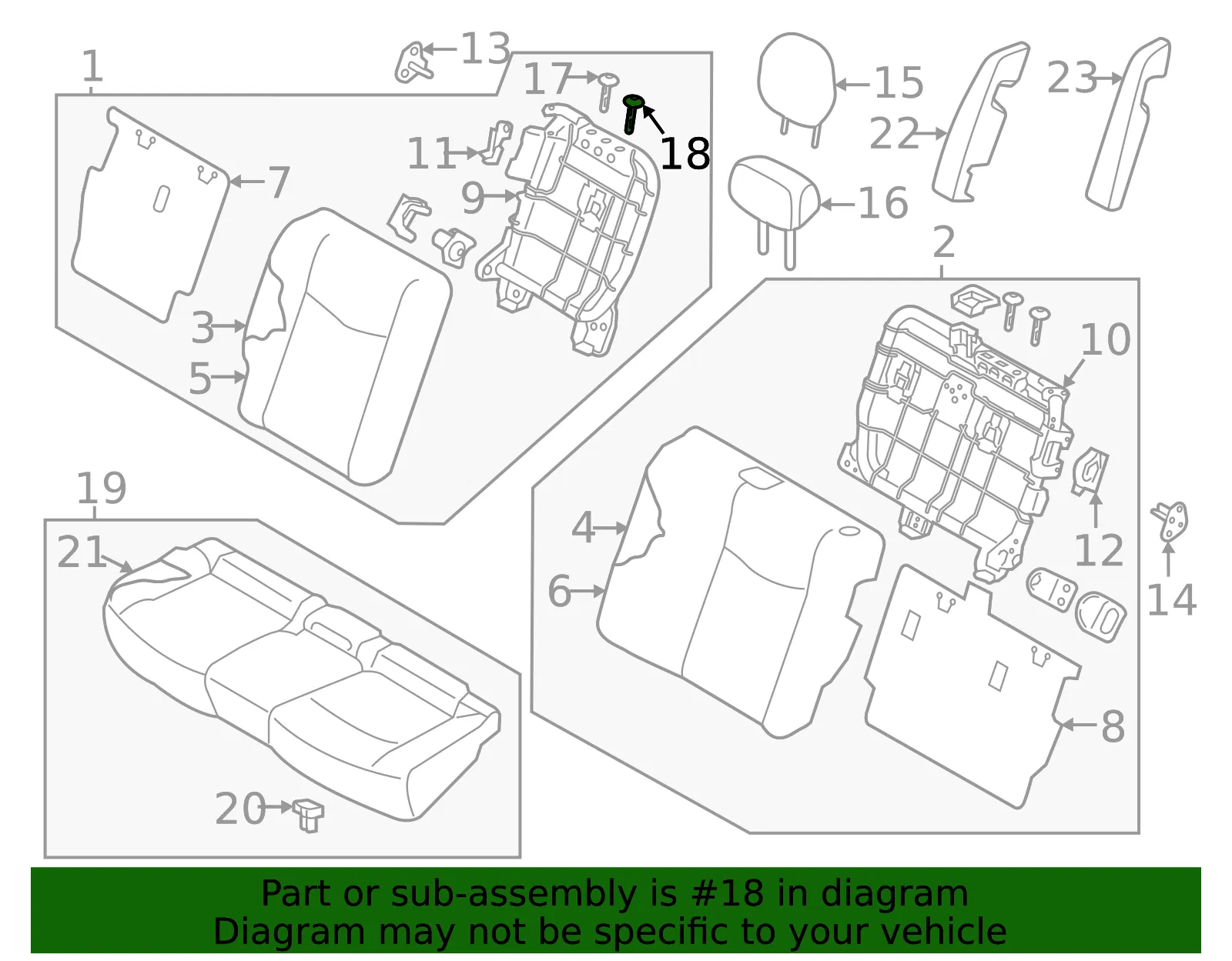 Headrest Guide - Nissan (87602-ZZ01A) - view 2
