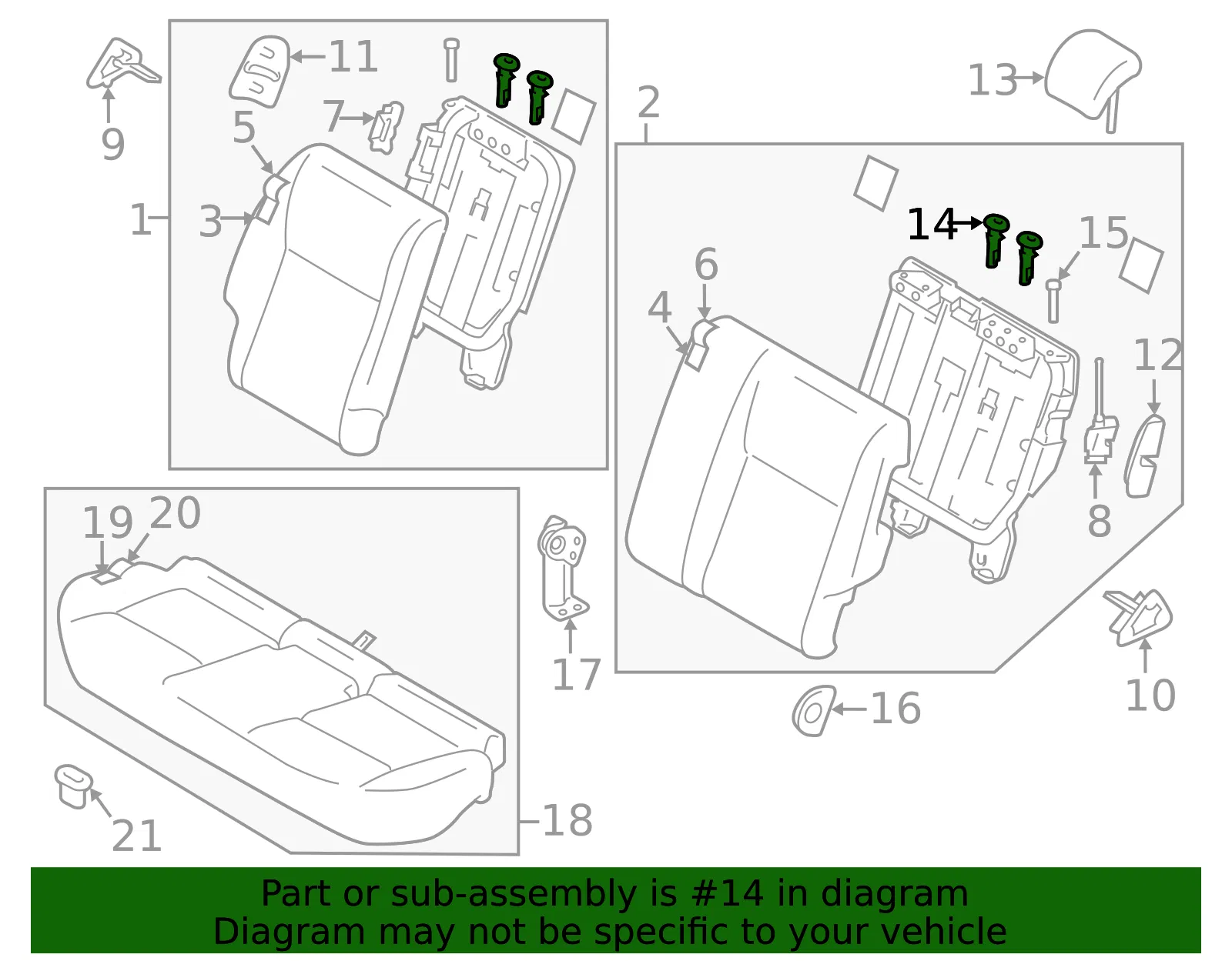 Headrest Guide - Nissan (87603-89900) - view 2