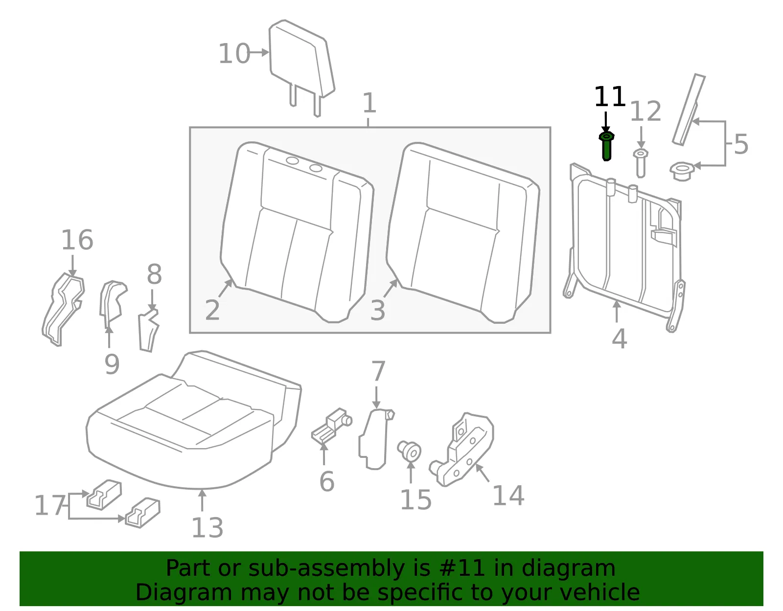 Headrest Guide - Nissan (87603-EZ04A) - view 2