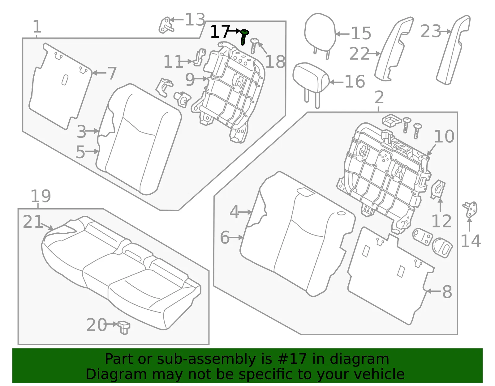 Headrest Guide - Nissan (87603-ZZ01A) - view 2