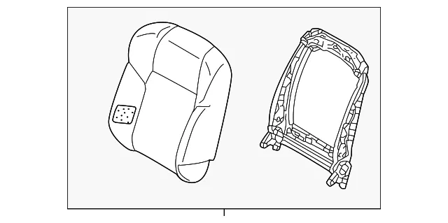 Seat Back Assembly - Nissan (87650-6RY2B)
