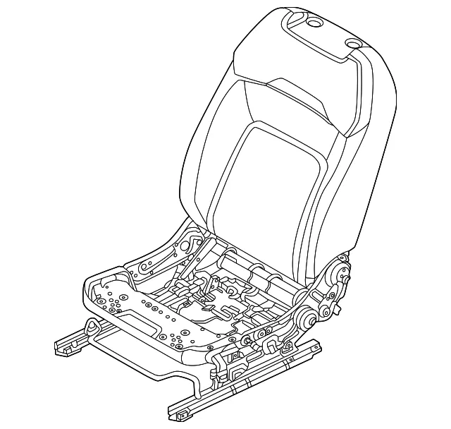 Seat Back Assembly - Nissan (87650-7LF4A)
