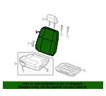 Seat Back Assembly - Nissan (87650-EA621) - view 4