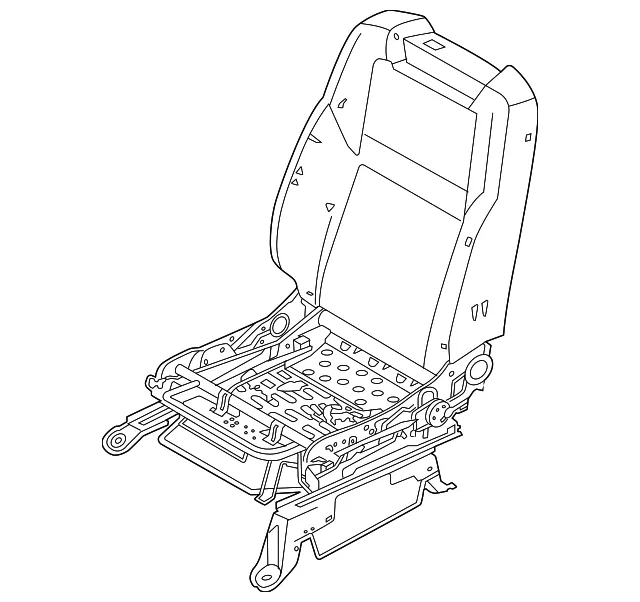 Seat Back Assembly - Nissan (87651-9BU2A)
