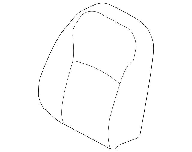 Front Seat Back Pad, Left - Nissan (87661-5RL2A)